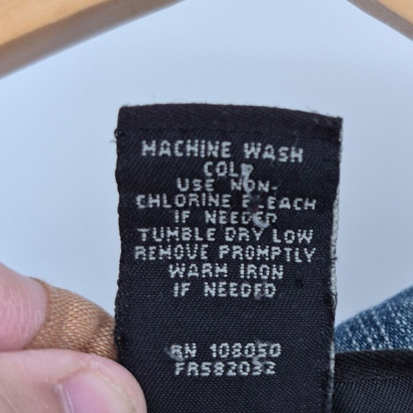 Venezia Womens Denim Jacket Blue Button Front Plus Size 22 24 Western Barn Coat - Picture 9 of 12